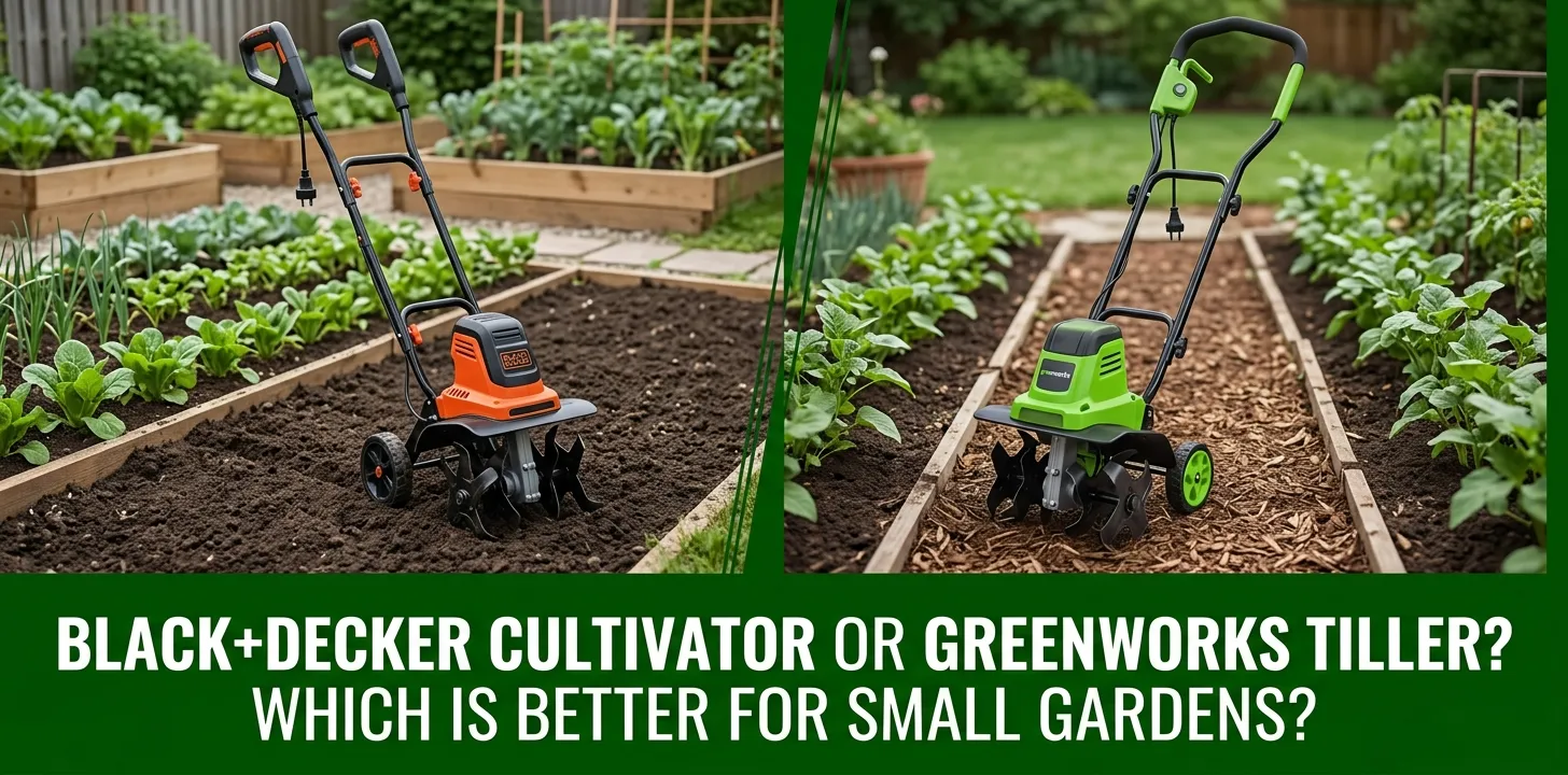 Black+Decker Cultivator or Greenworks Tiller Which Is Better for Small Gardens