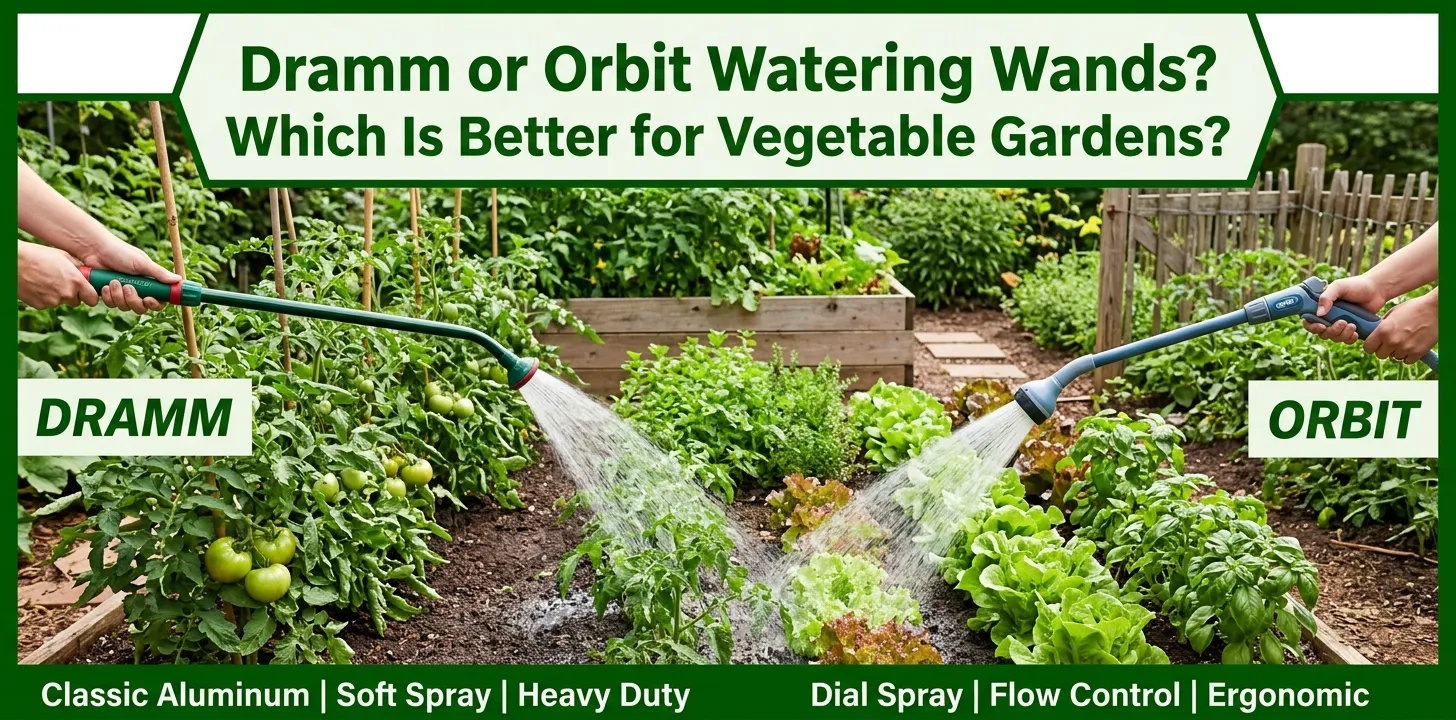 Dramm or Orbit Watering Wands Which Is Better for Vegetable Gardens