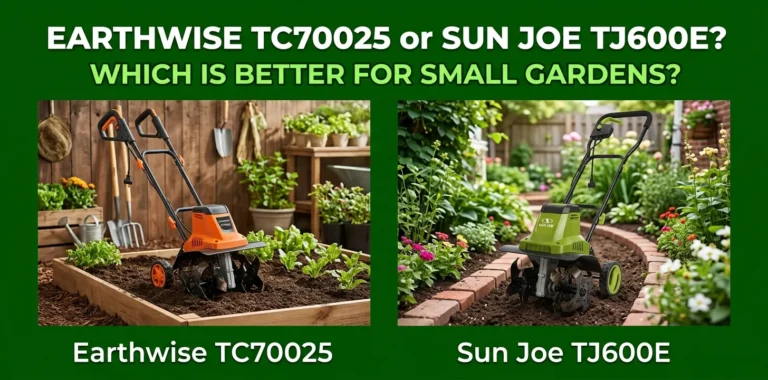 Earthwise TC70025 or Sun Joe TJ600E Which Is Better for Small Gardens