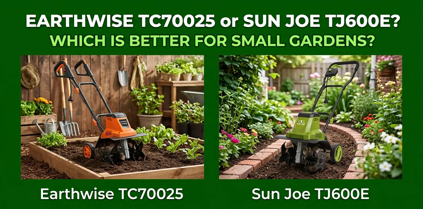 Earthwise TC70025 or Sun Joe TJ600E Which Is Better for Small Gardens
