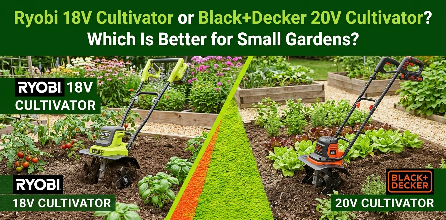 Ryobi 18V Cultivator or Black+Decker 20V Cultivator Which Is Better for Small Gardens