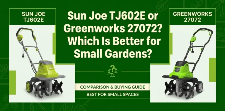 Sun Joe TJ602E or Greenworks 27072 Which Is Better for Small Gardens