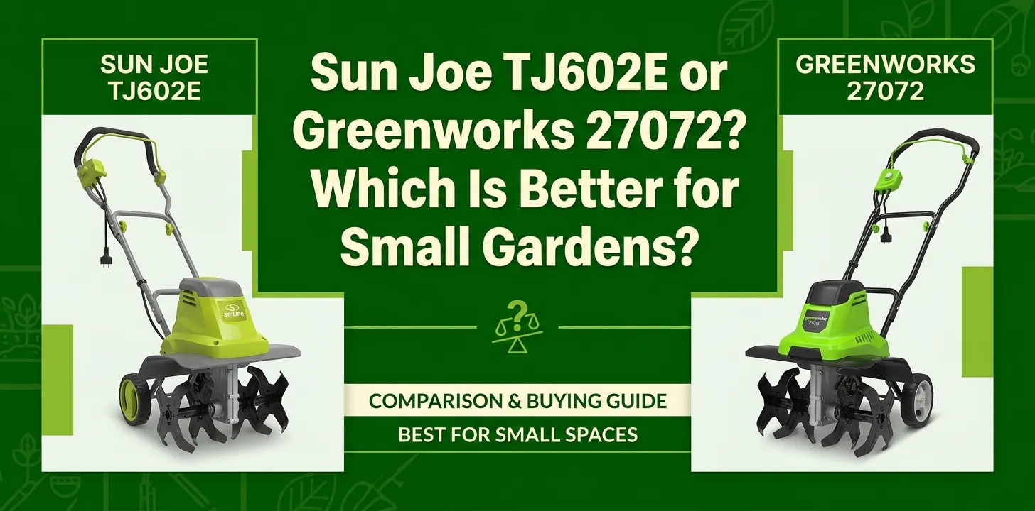 Sun Joe TJ602E or Greenworks 27072 Which Is Better for Small Gardens
