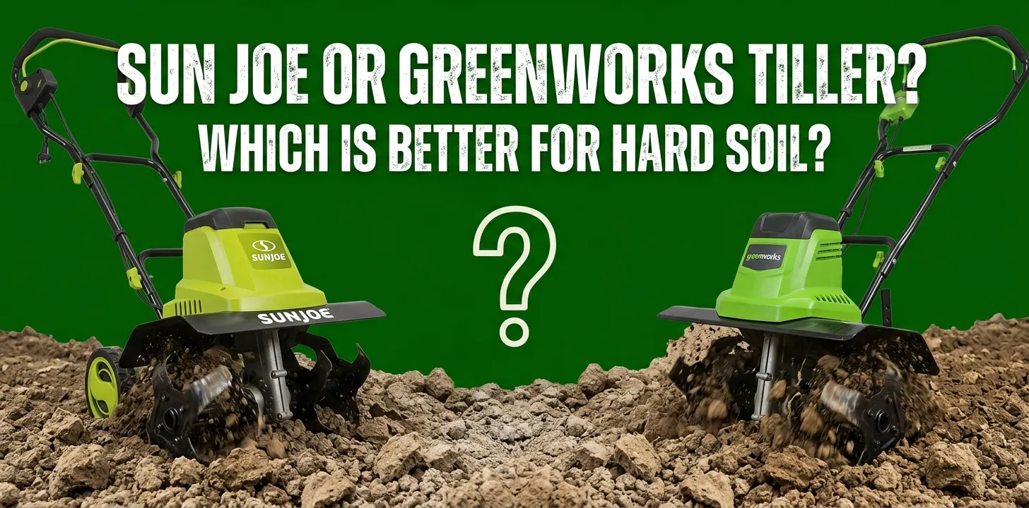 Sun Joe or Green works Tiller Which Is Better for Hard Soil