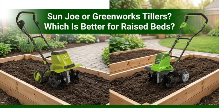 Sun Joe or Greenworks Tillers Which Is Better for Raised Beds