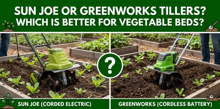 Sun Joe or Greenworks Tillers Which Is Better for Vegetable Beds
